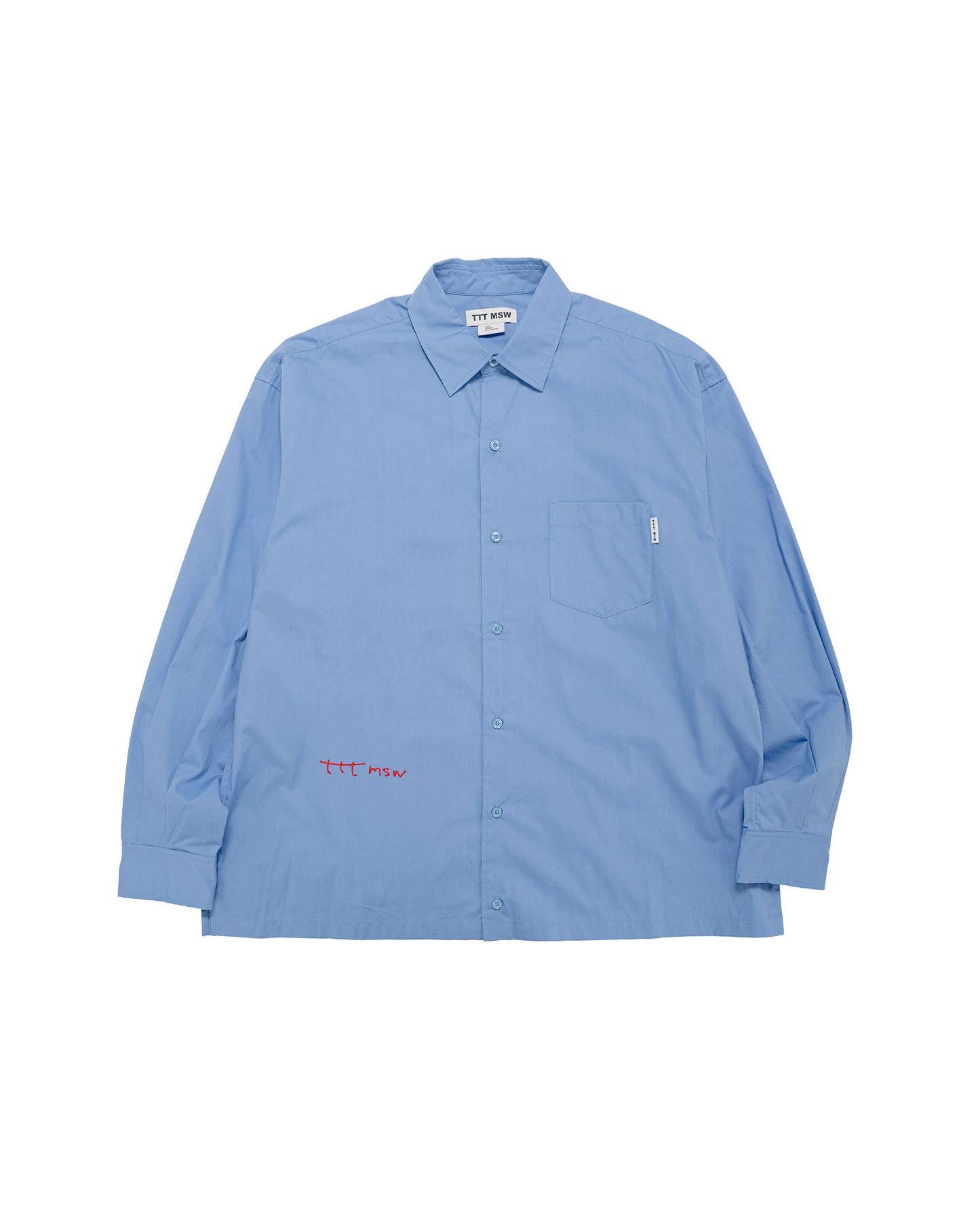 TTT MSW Regular Collar Shirt Blue