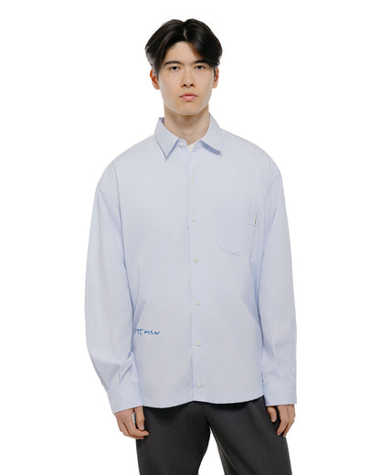 TTT MSW Regular Collar Shirt White Stripe