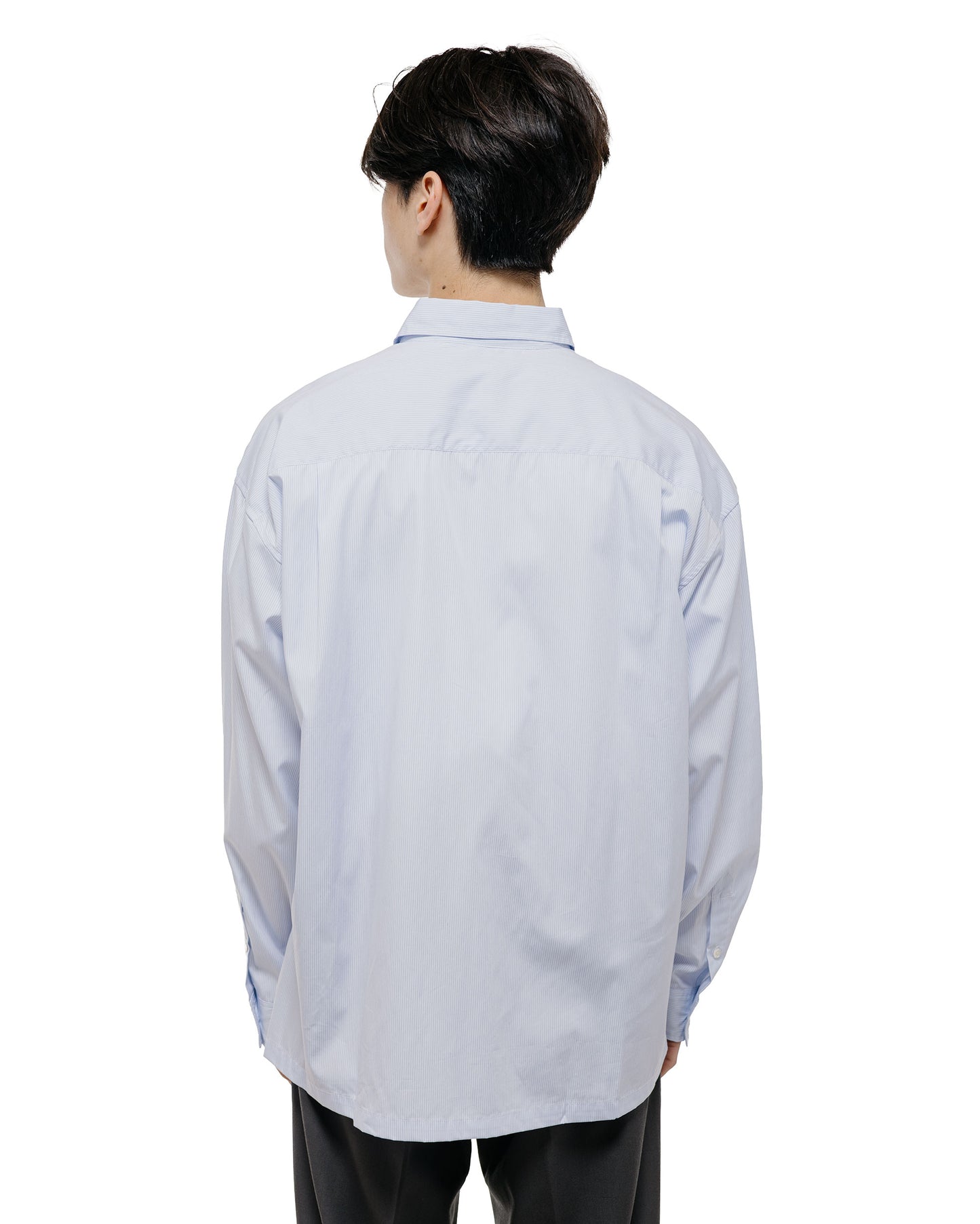TTT MSW Regular Collar Shirt White Stripe