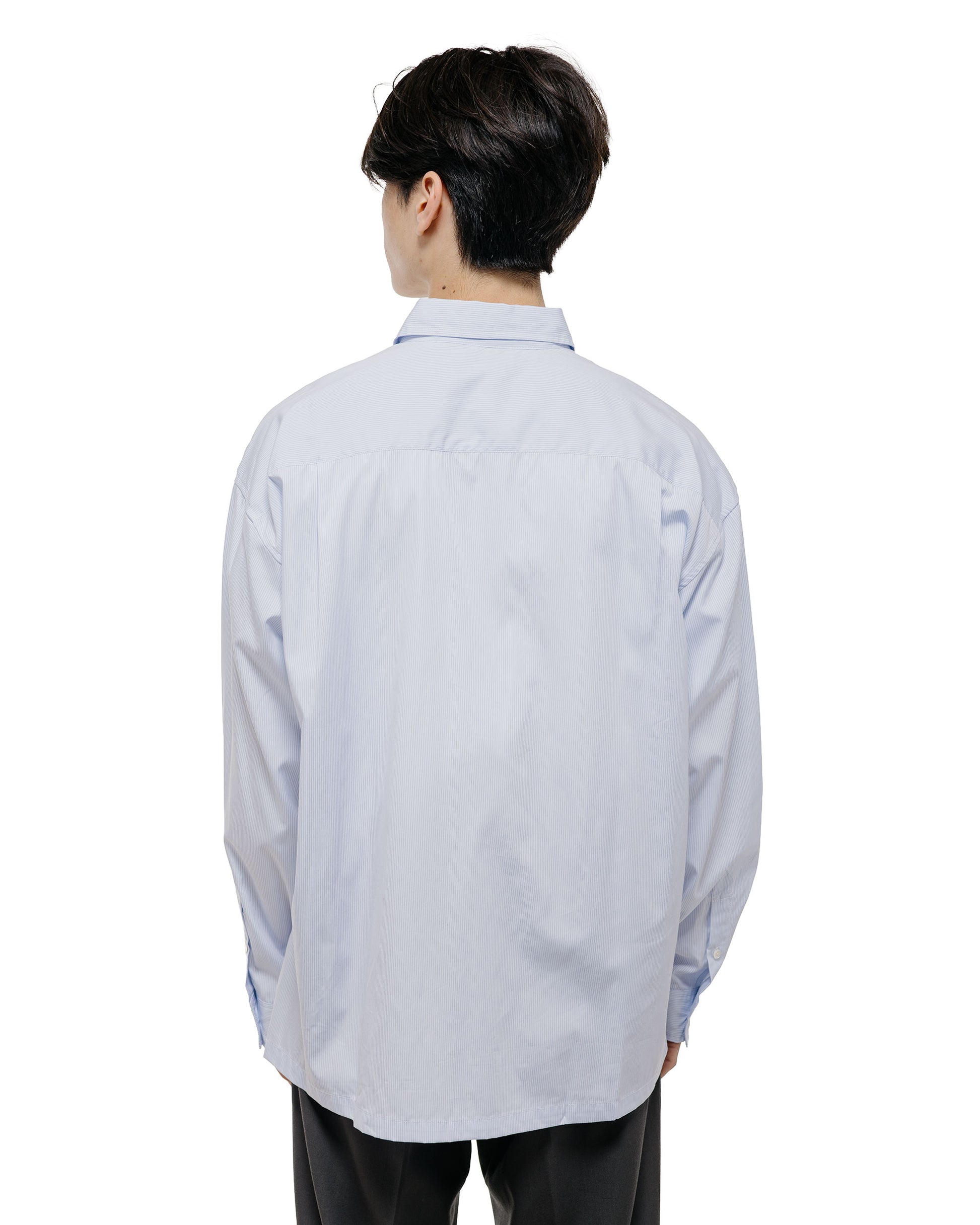 TTT MSW Regular Collar Shirt White Stripe