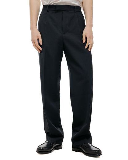 TTT MSW Wool Straight Slacks Black