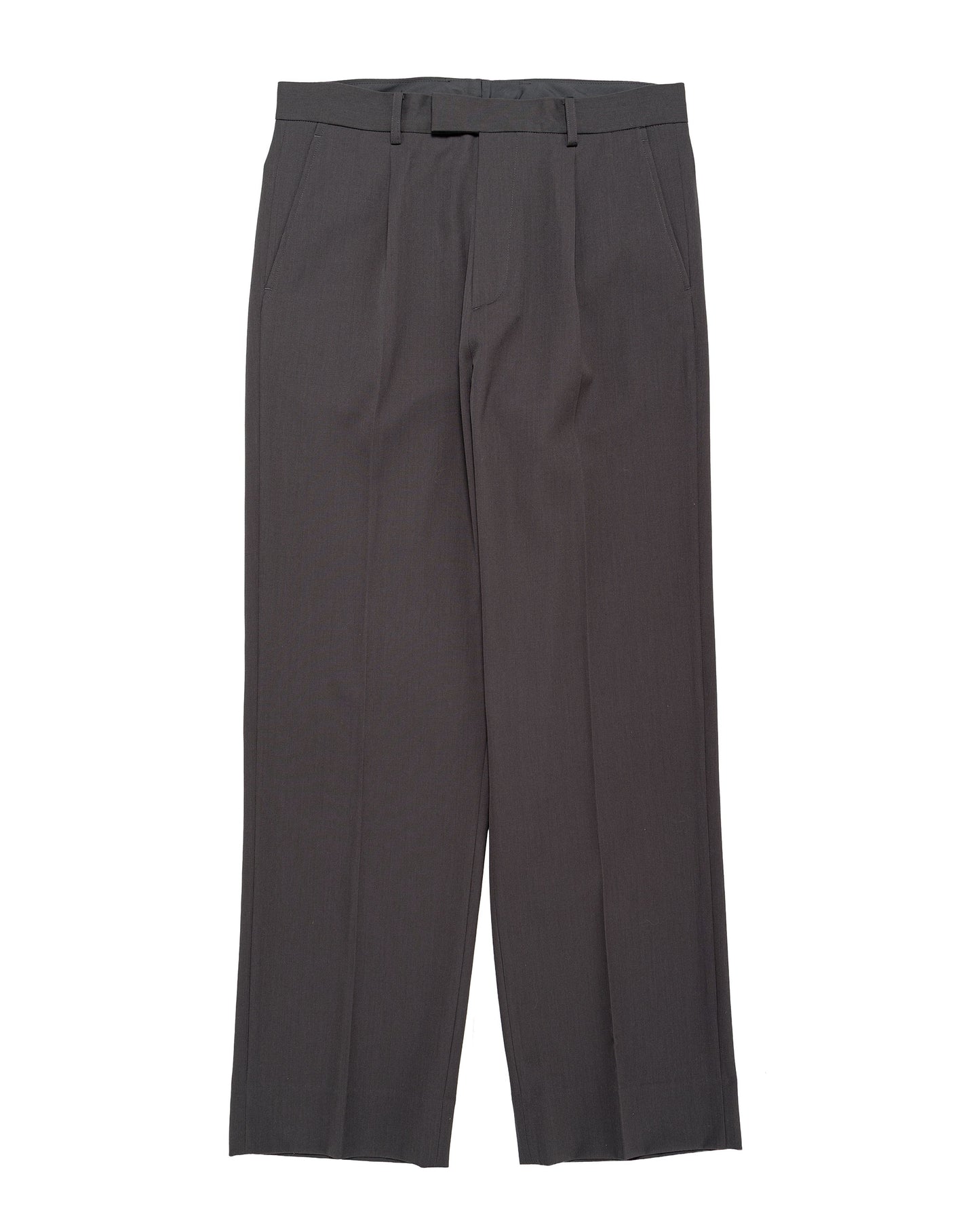 TTT MSW Wool Straight Slacks Charcoal Grey