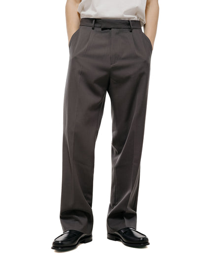 TTT MSW Wool Straight Slacks Charcoal Grey