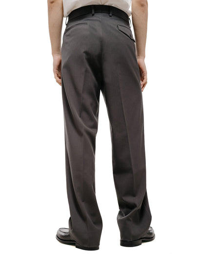 TTT MSW Wool Straight Slacks Charcoal Grey