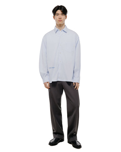 TTT MSW Wool Straight Slacks Charcoal Grey