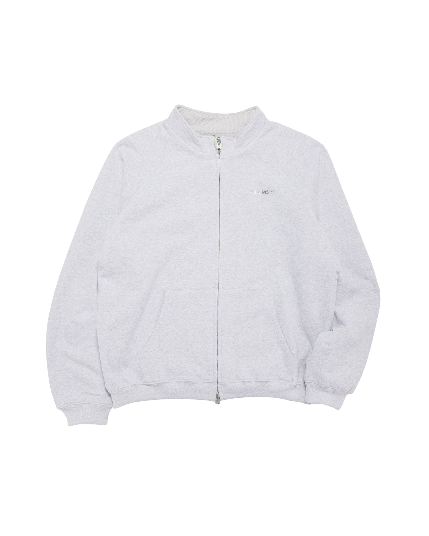TTT MSW Zip Up Crew Neck Sweat Ash