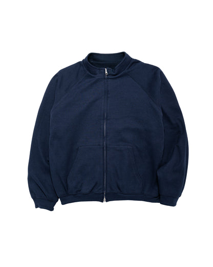 TTT MSW Zip Up Crew Neck Sweat Navy