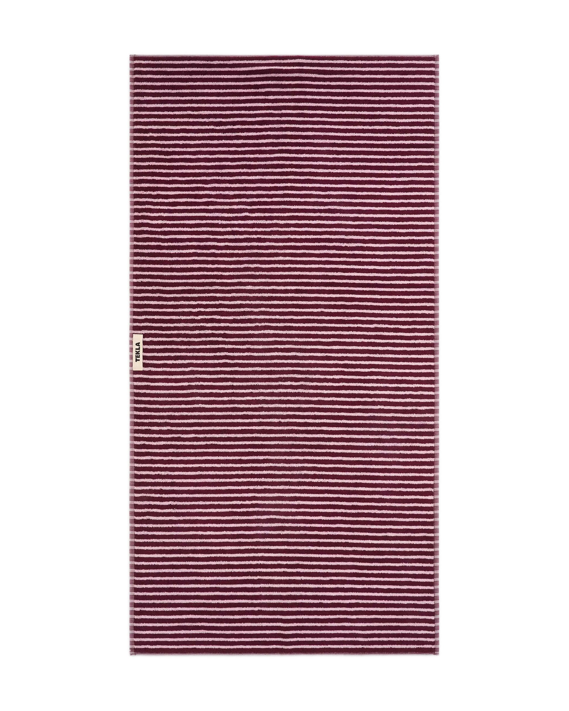 lost & found TEKLA Tekla Terry Bath Towel Red & Rose
