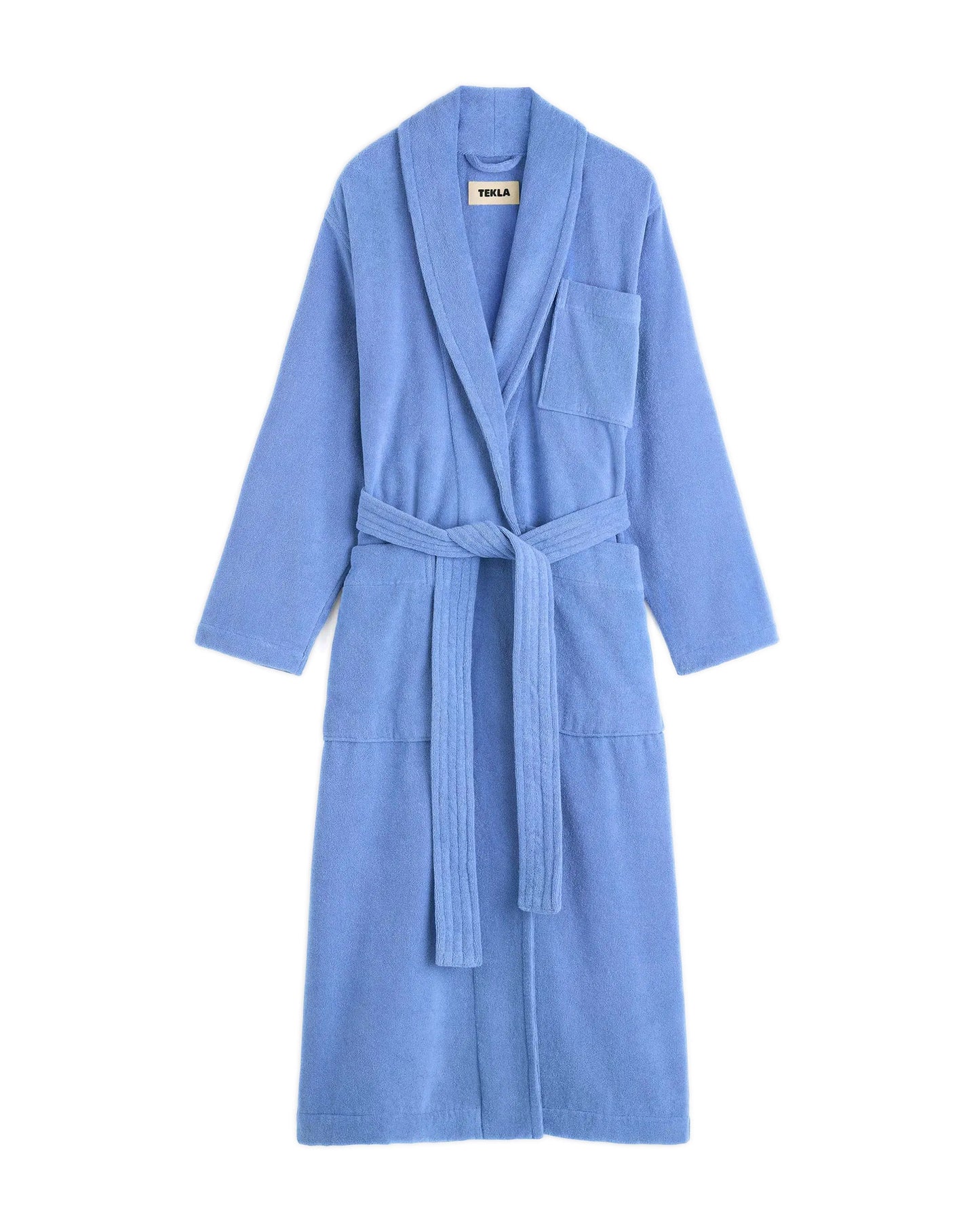 lost & found TEKLA Tekla Terry Classic Bathrobe Clear Blue