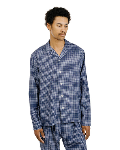 lost & found TEKLA Tekla Fine Twill Pyjama Shirt Lanegan Checks