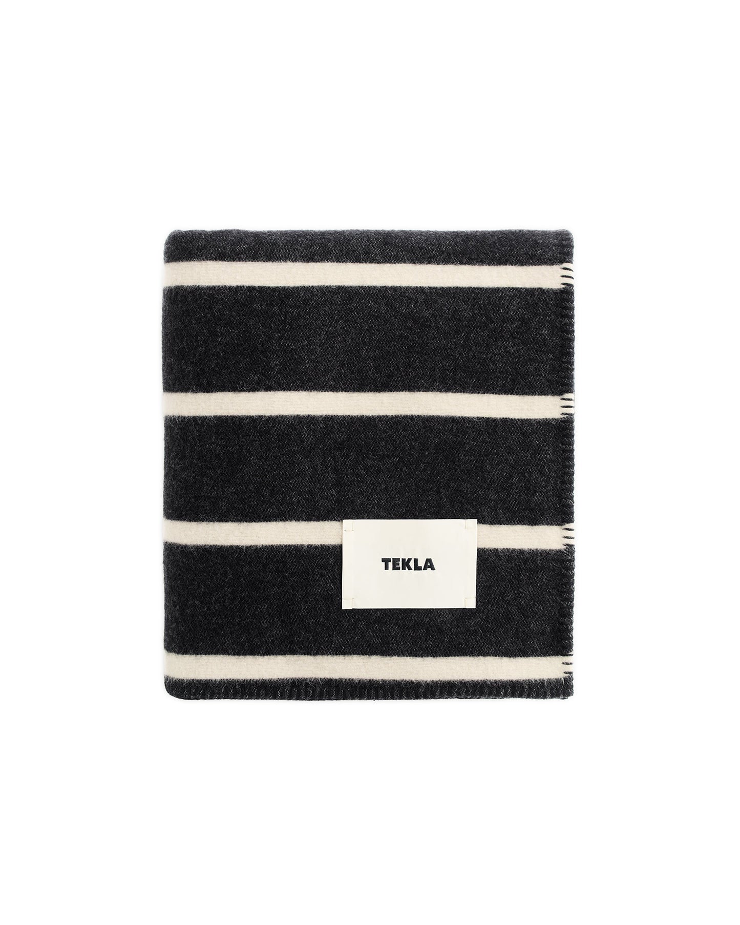 lost & found TEKLA Tekla Lambswool Blanket Starling Stripes
