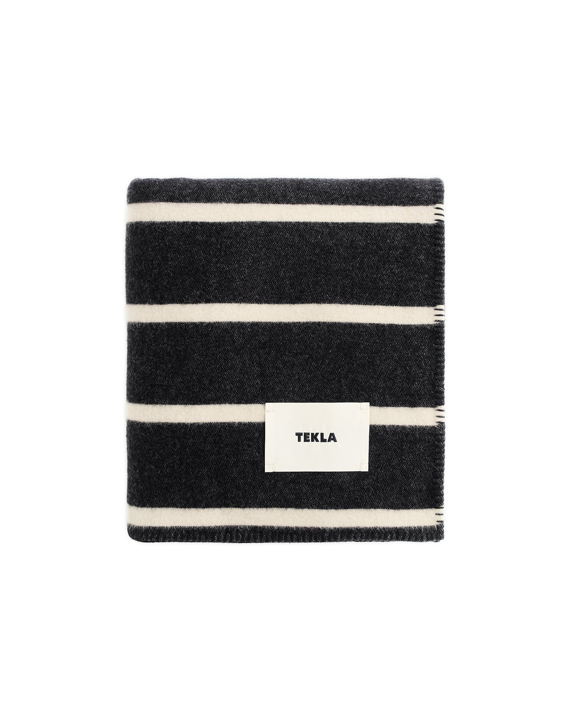 lost & found TEKLA Tekla Lambswool Blanket Starling Stripes