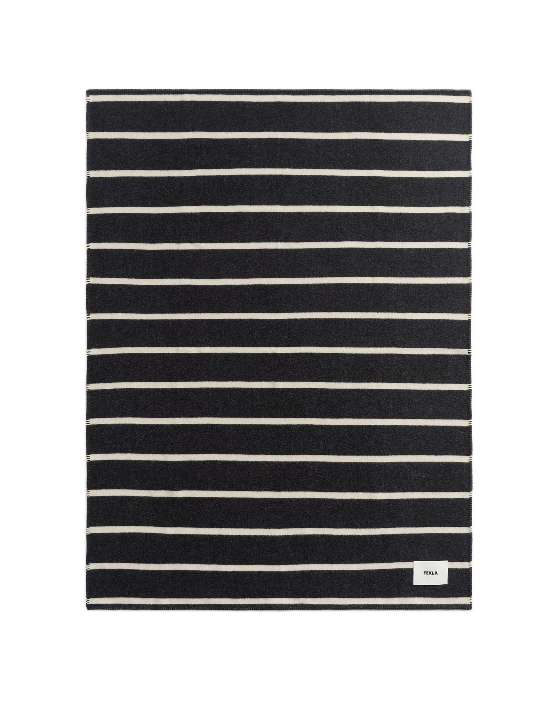 lost & found TEKLA Tekla Lambswool Blanket Starling Stripes