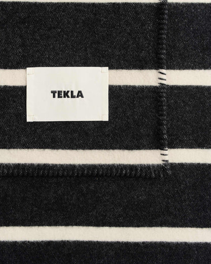 lost & found TEKLA Tekla Lambswool Blanket Starling Stripes