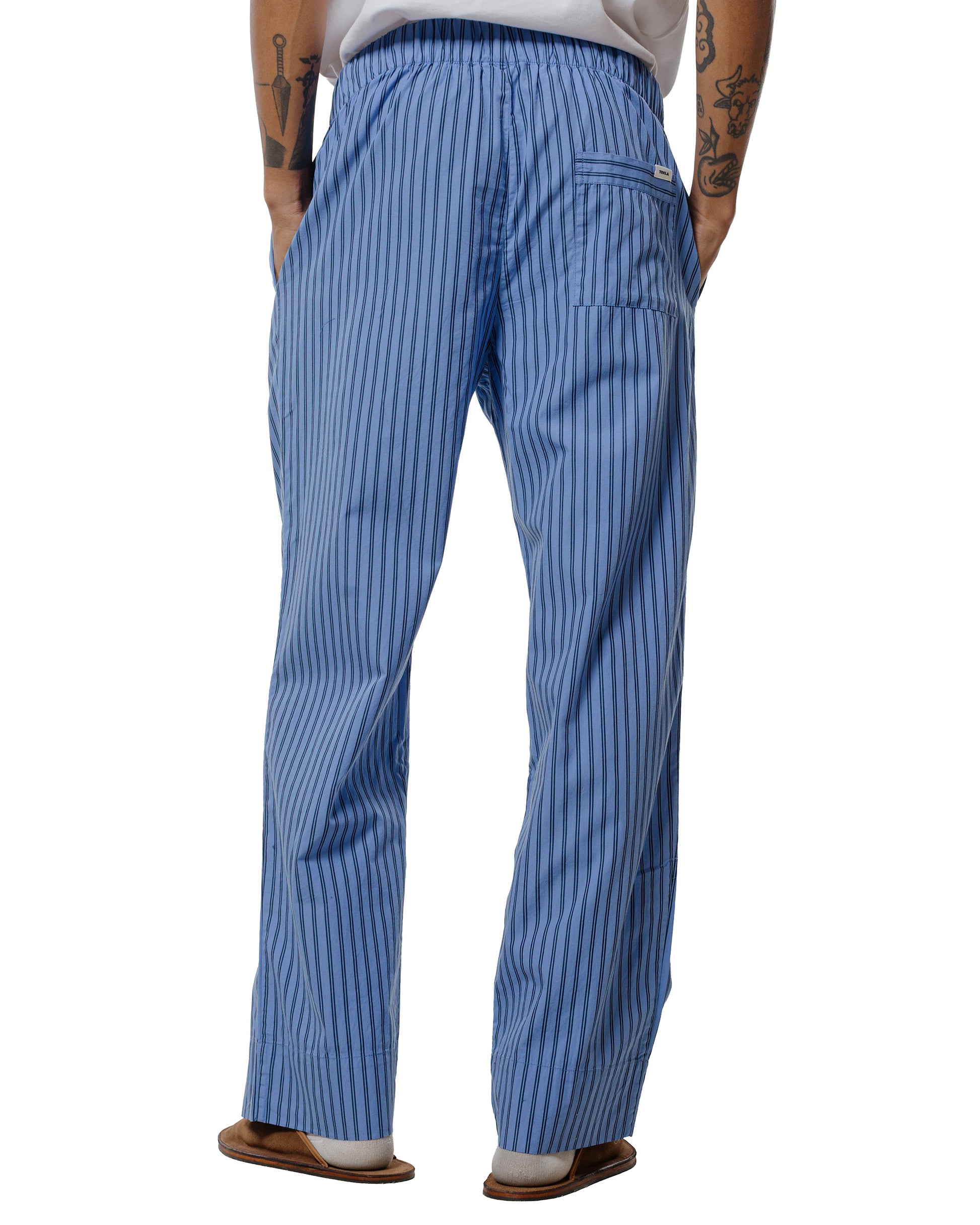 lost & found TEKLA Tekla Poplin Pyjama Pants Boro Stripes