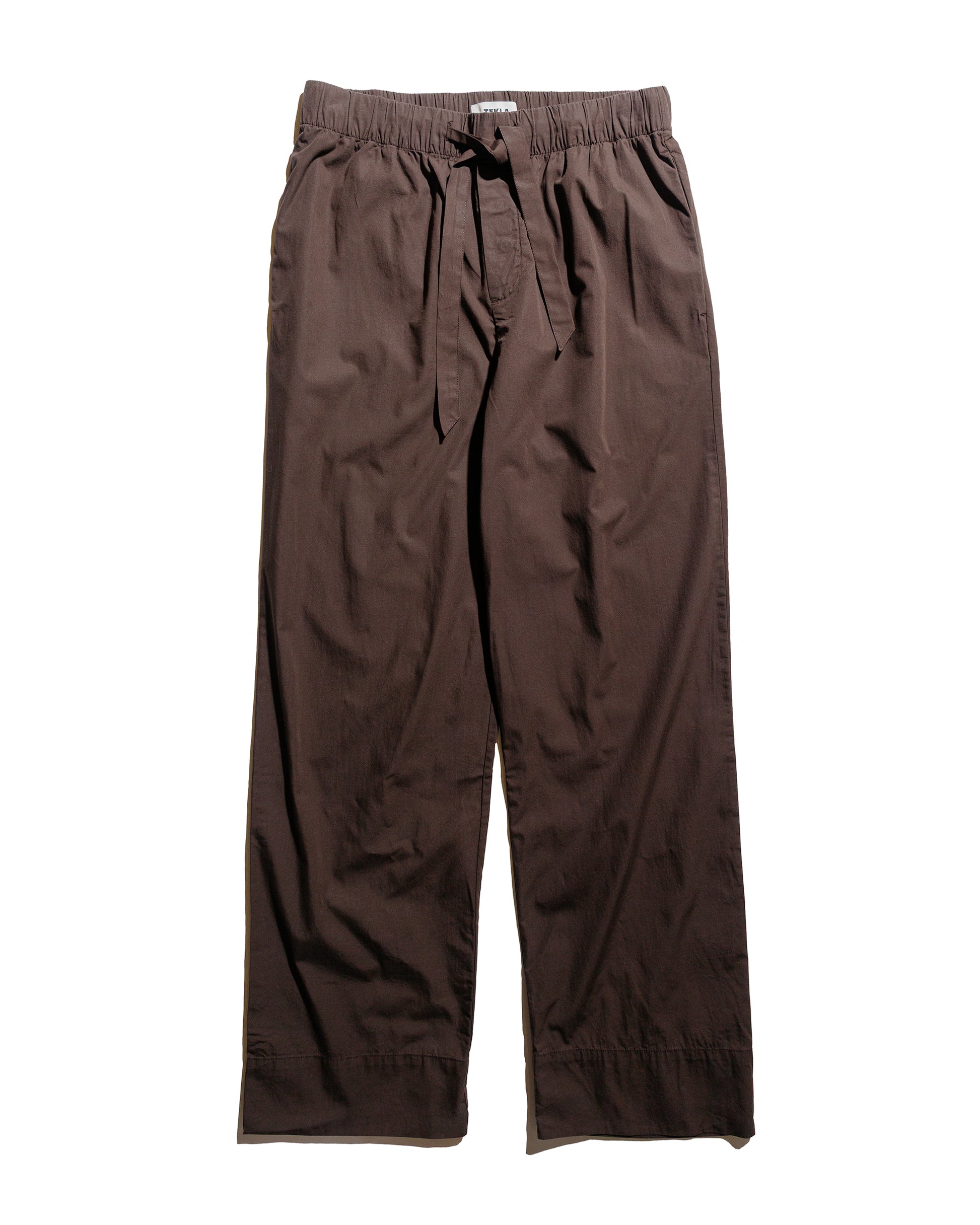 lost & found TEKLA Tekla Poplin Pyjama Pants Coffee
