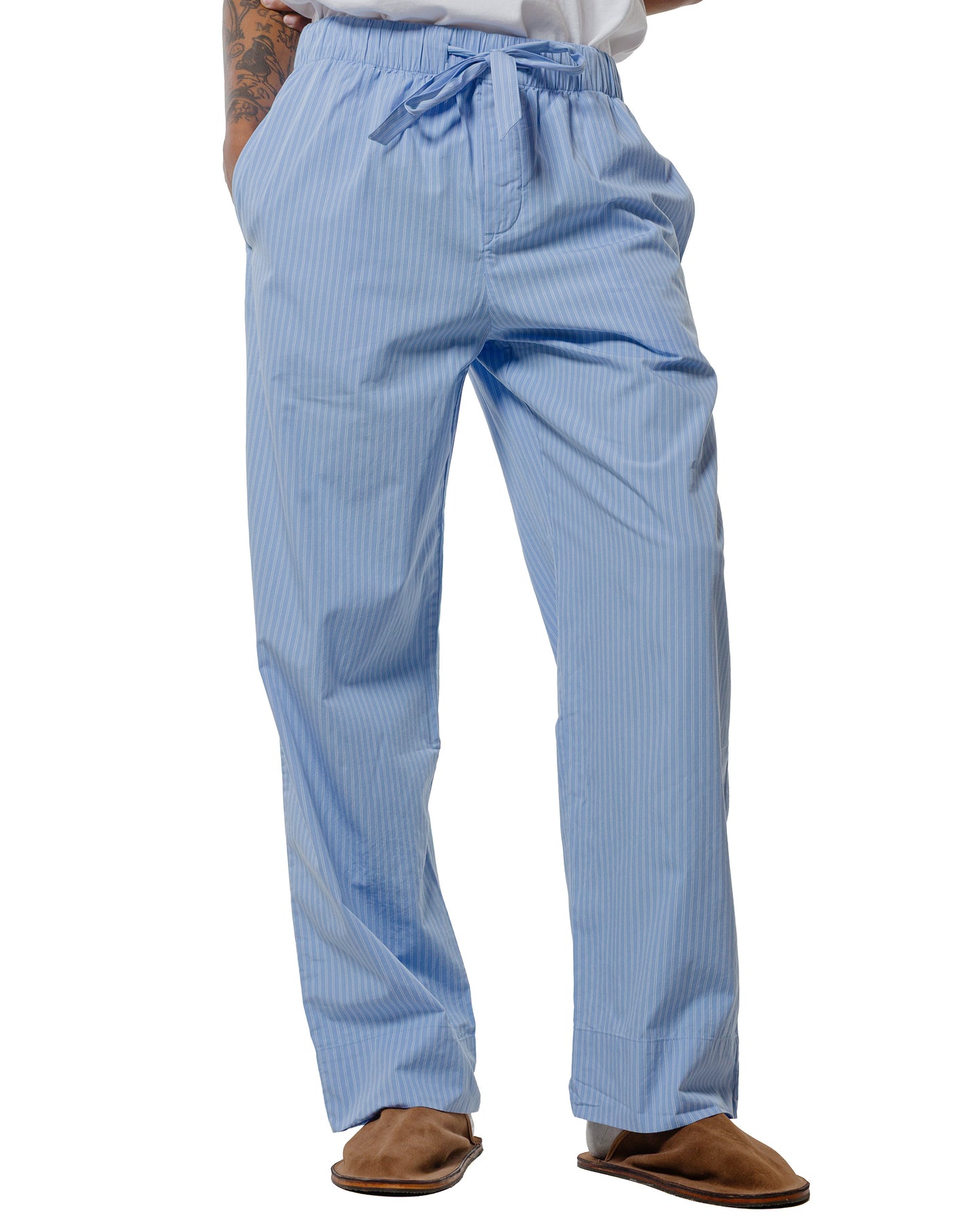 lost & found TEKLA Tekla Poplin Pyjama Pants Pin Stripes