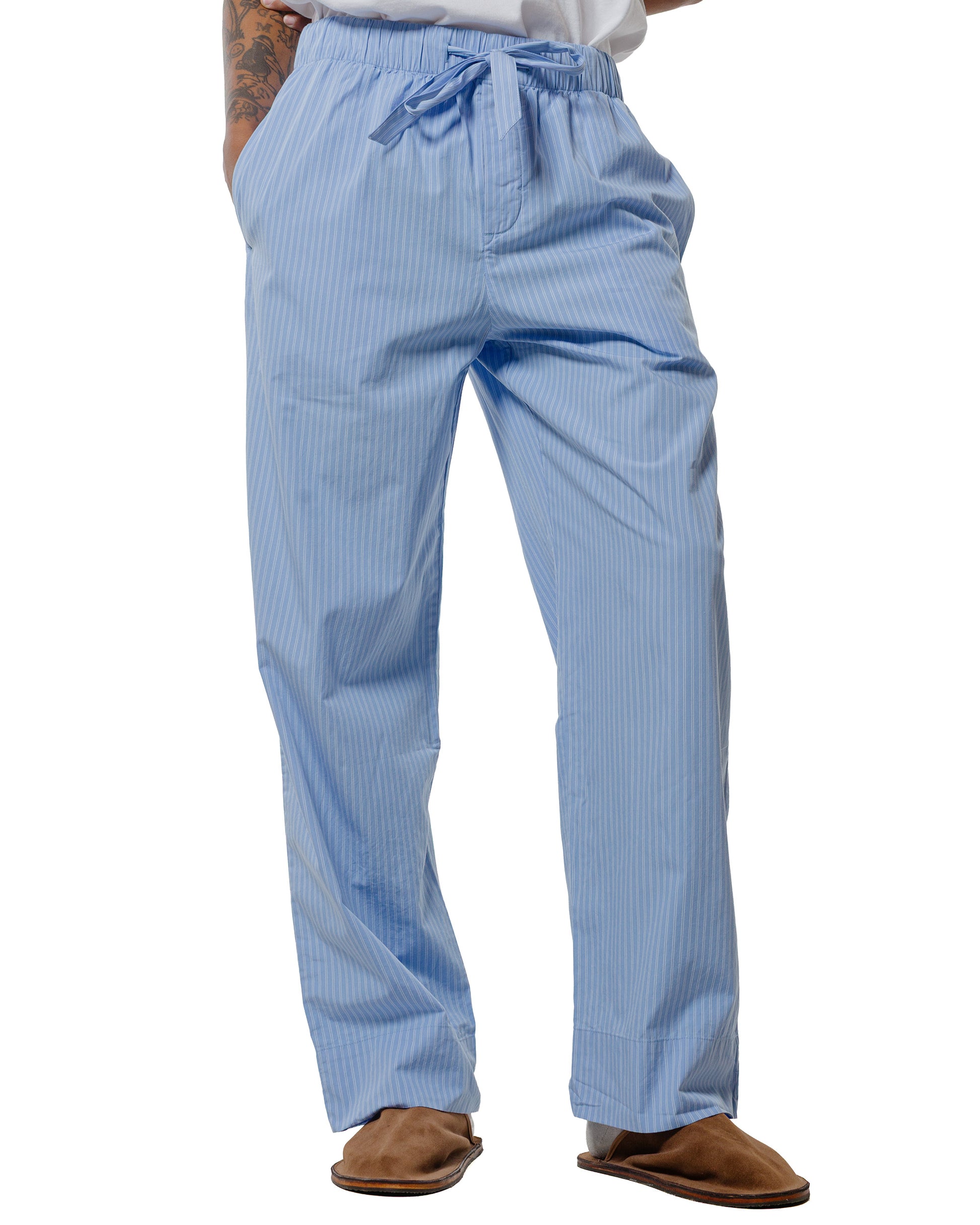 lost & found TEKLA Tekla Poplin Pyjama Pants Pin Stripes