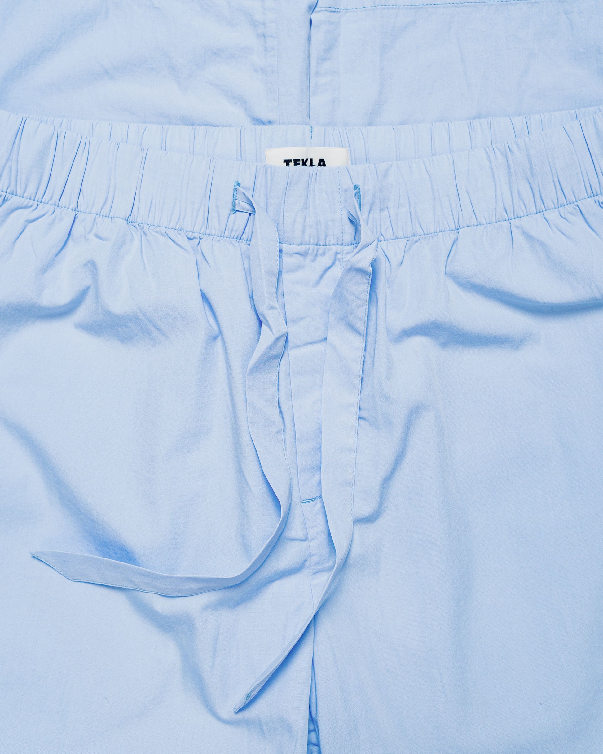 lost & found TEKLA Tekla Poplin Pyjama Pants Shirt Blue