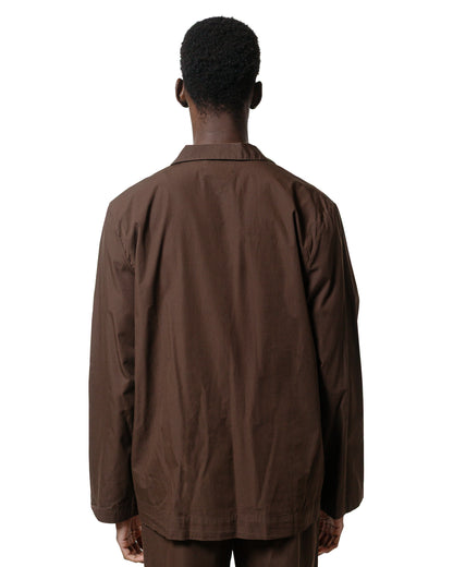 lost & found TEKLA Tekla Poplin Pyjama Shirt Coffee
