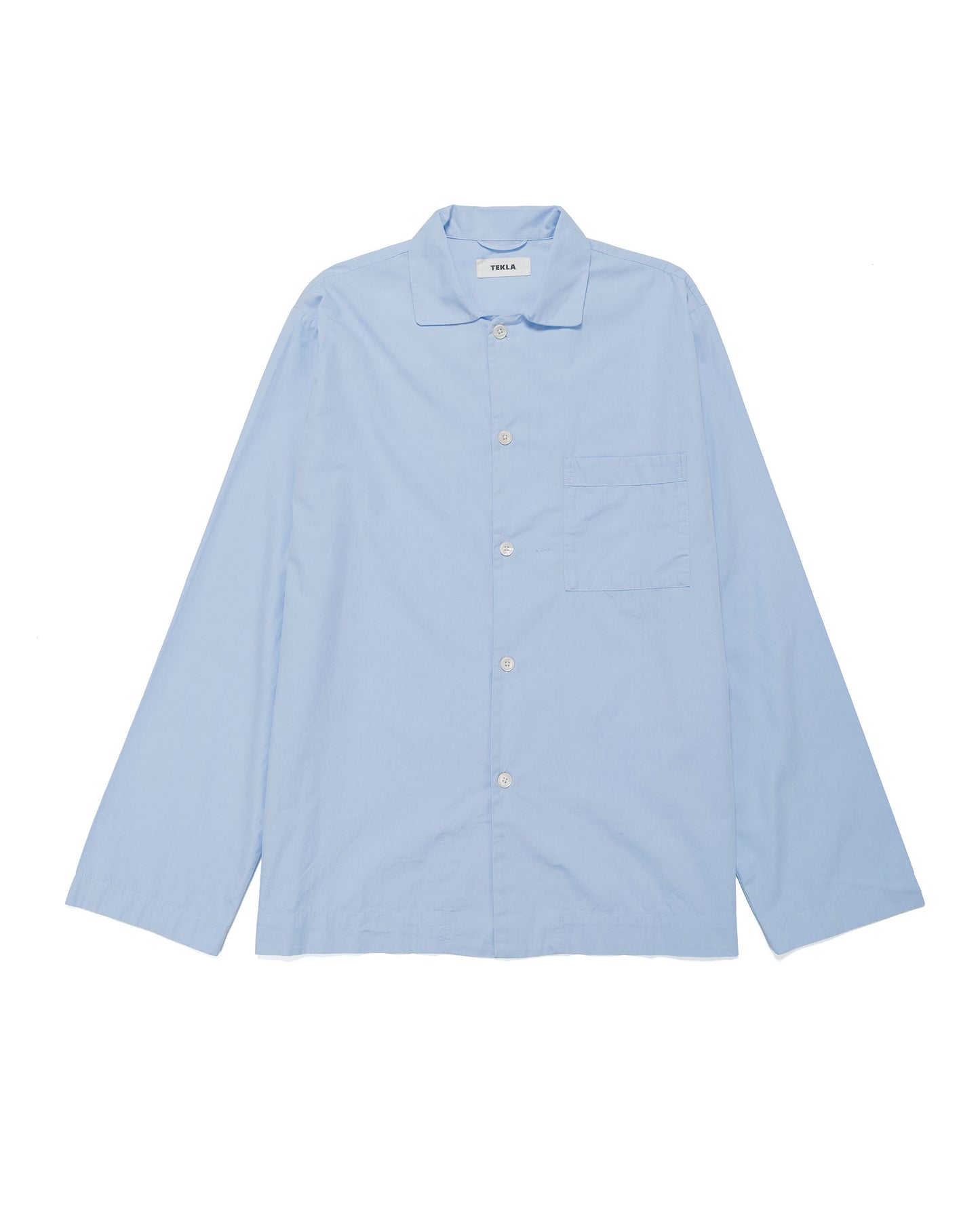 lost & found TEKLA Tekla Poplin Pyjama Shirt Shirt Blue
