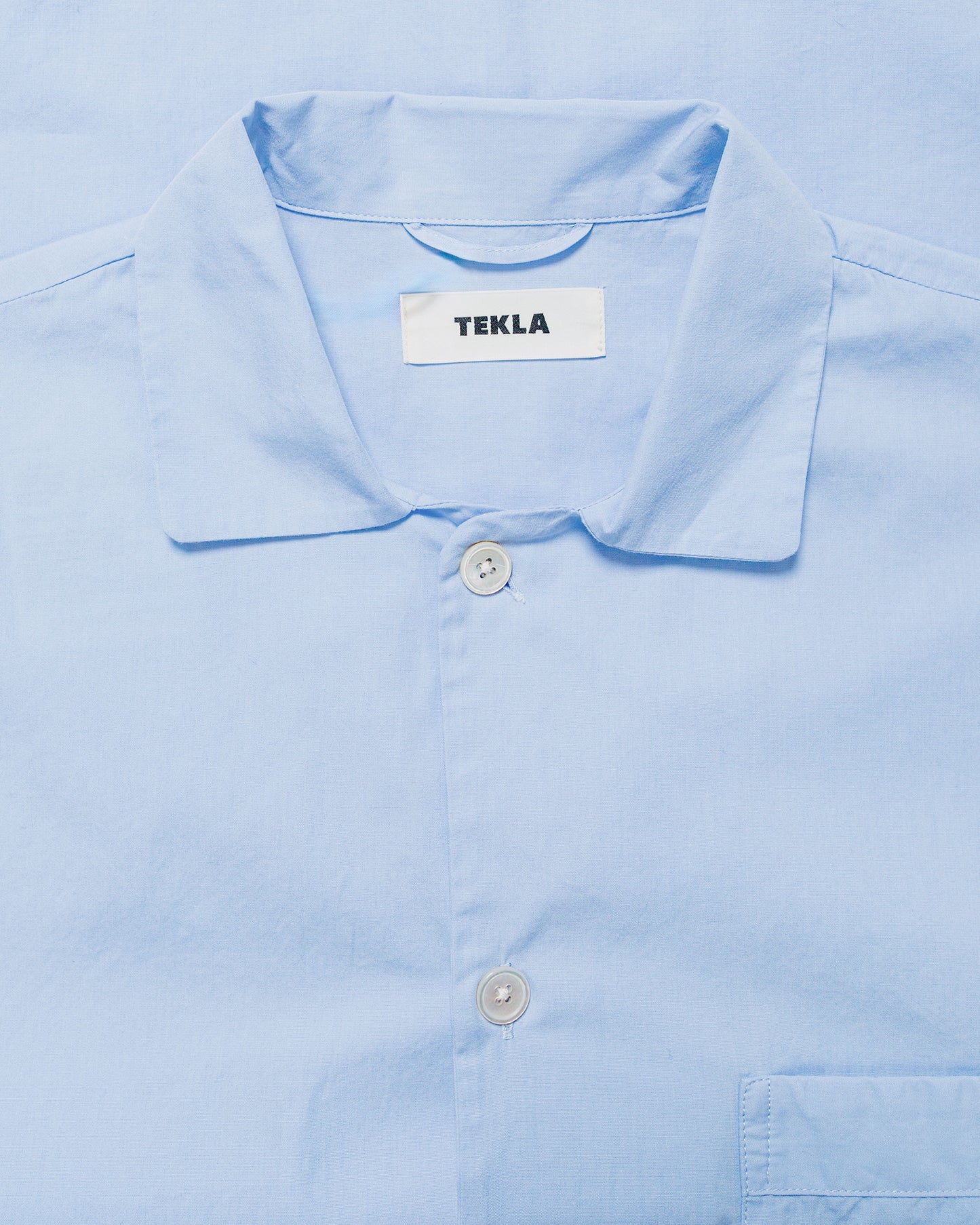 lost & found TEKLA Tekla Poplin Pyjama Shirt Shirt Blue
