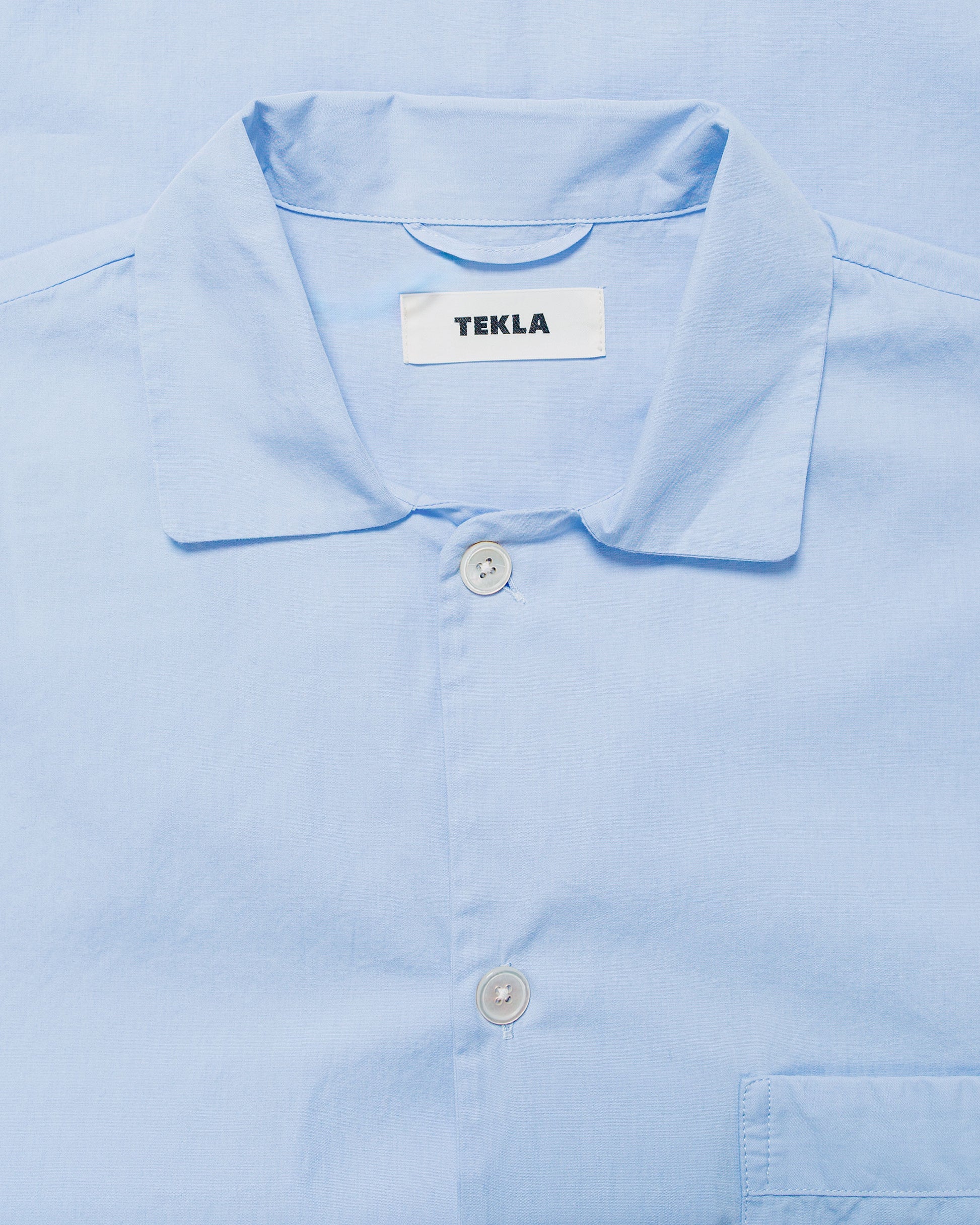 lost & found TEKLA Tekla Poplin Pyjama Shirt Shirt Blue