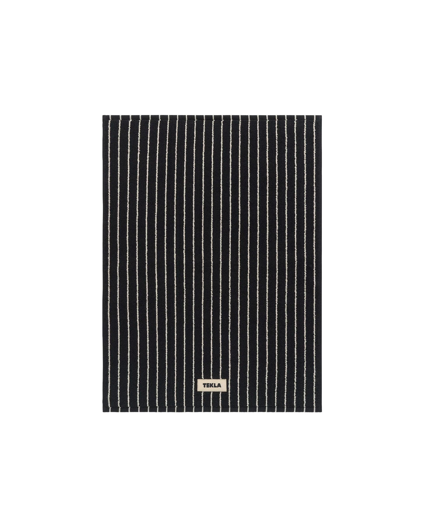 lost & found TEKLA Tekla Terry Bath Mat Black Stripes