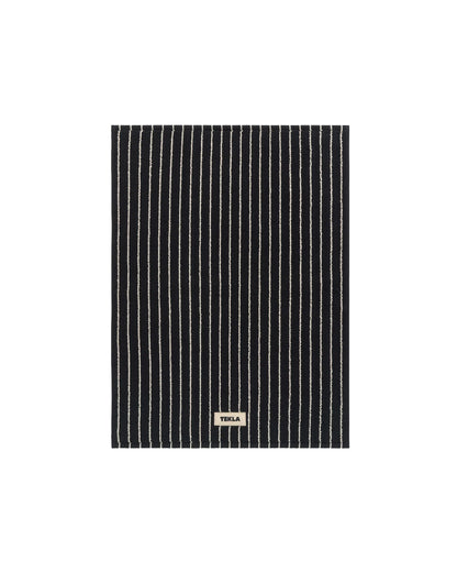 lost & found TEKLA Tekla Terry Bath Mat Black Stripes