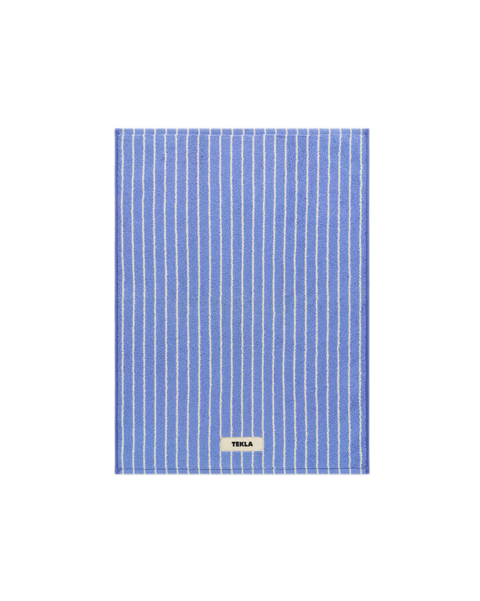 lost & found TEKLA Tekla Terry Bath Mat Clear Blue Stripes