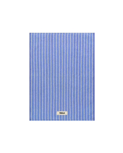 lost & found TEKLA Tekla Terry Bath Mat Clear Blue Stripes