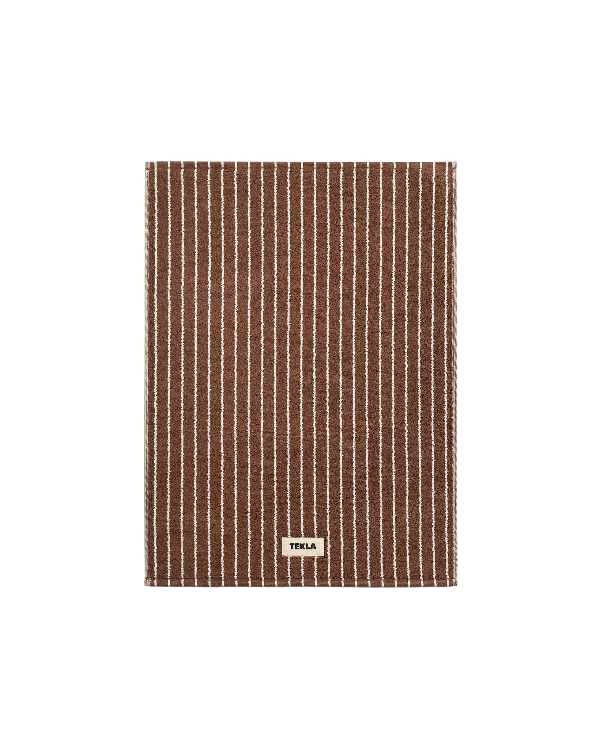 lost & found TEKLA Tekla Terry Bath Mat Rust Stripes