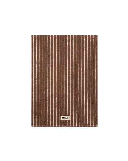 lost & found TEKLA Tekla Terry Bath Mat Rust Stripes