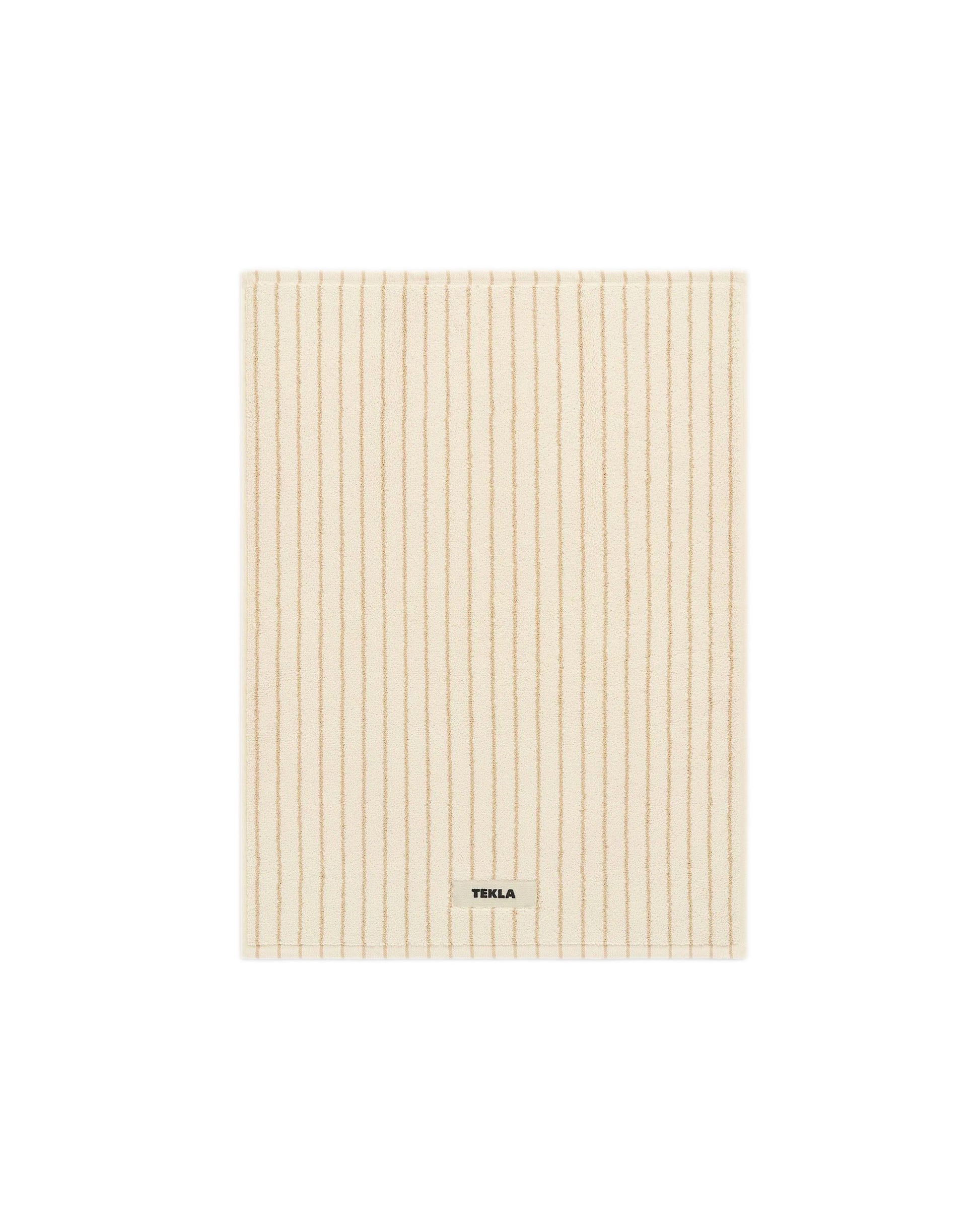 lost & found TEKLA Tekla Terry Bath Mat Sienna Stripes