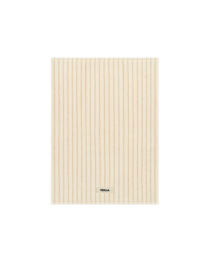 lost & found TEKLA Tekla Terry Bath Mat Sienna Stripes