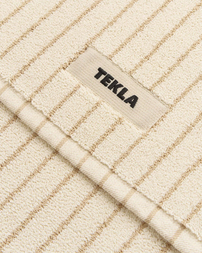 lost & found TEKLA Tekla Terry Bath Mat Sienna Stripes