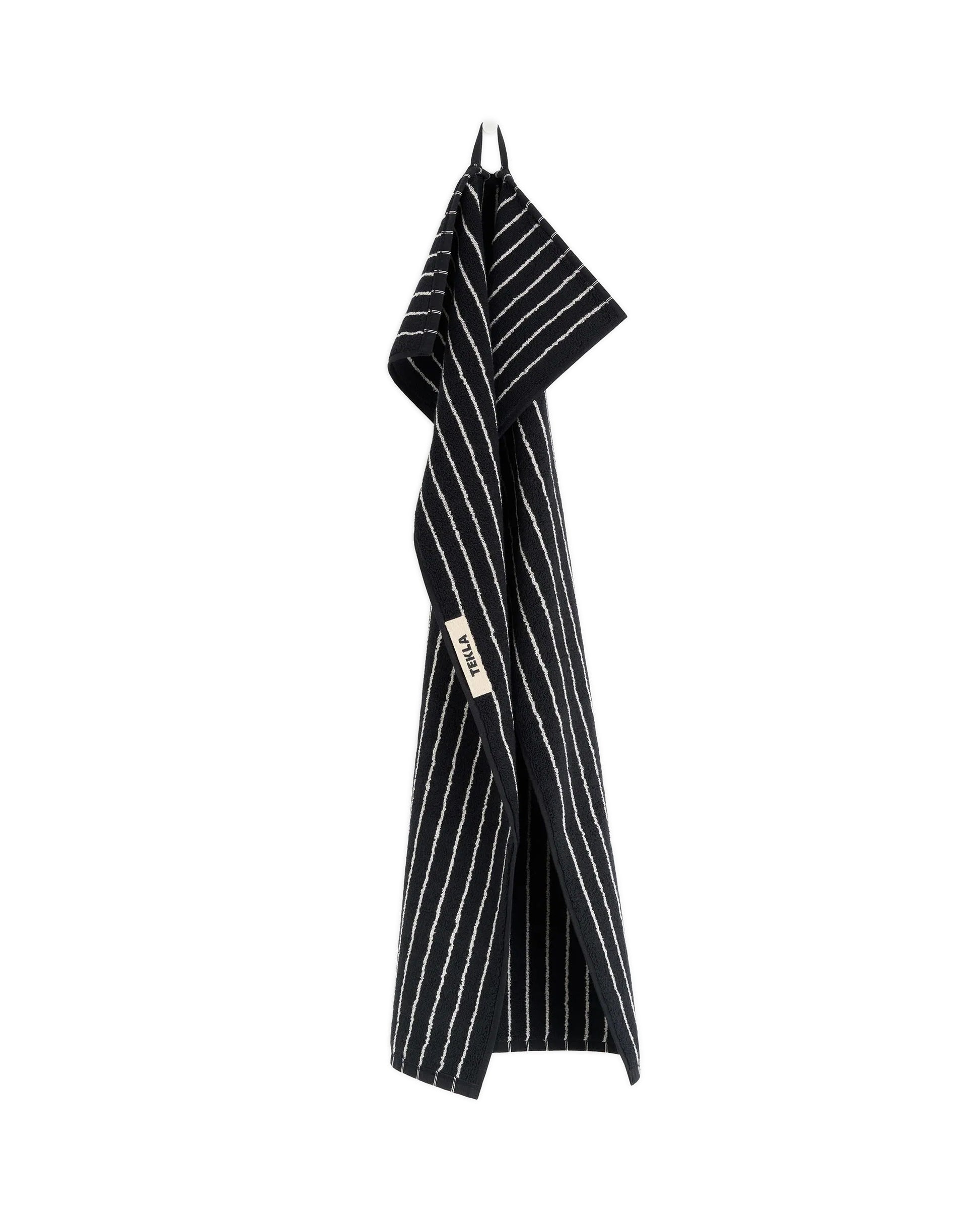 lost & found TEKLA Tekla Terry Bath Towel Black Stripes