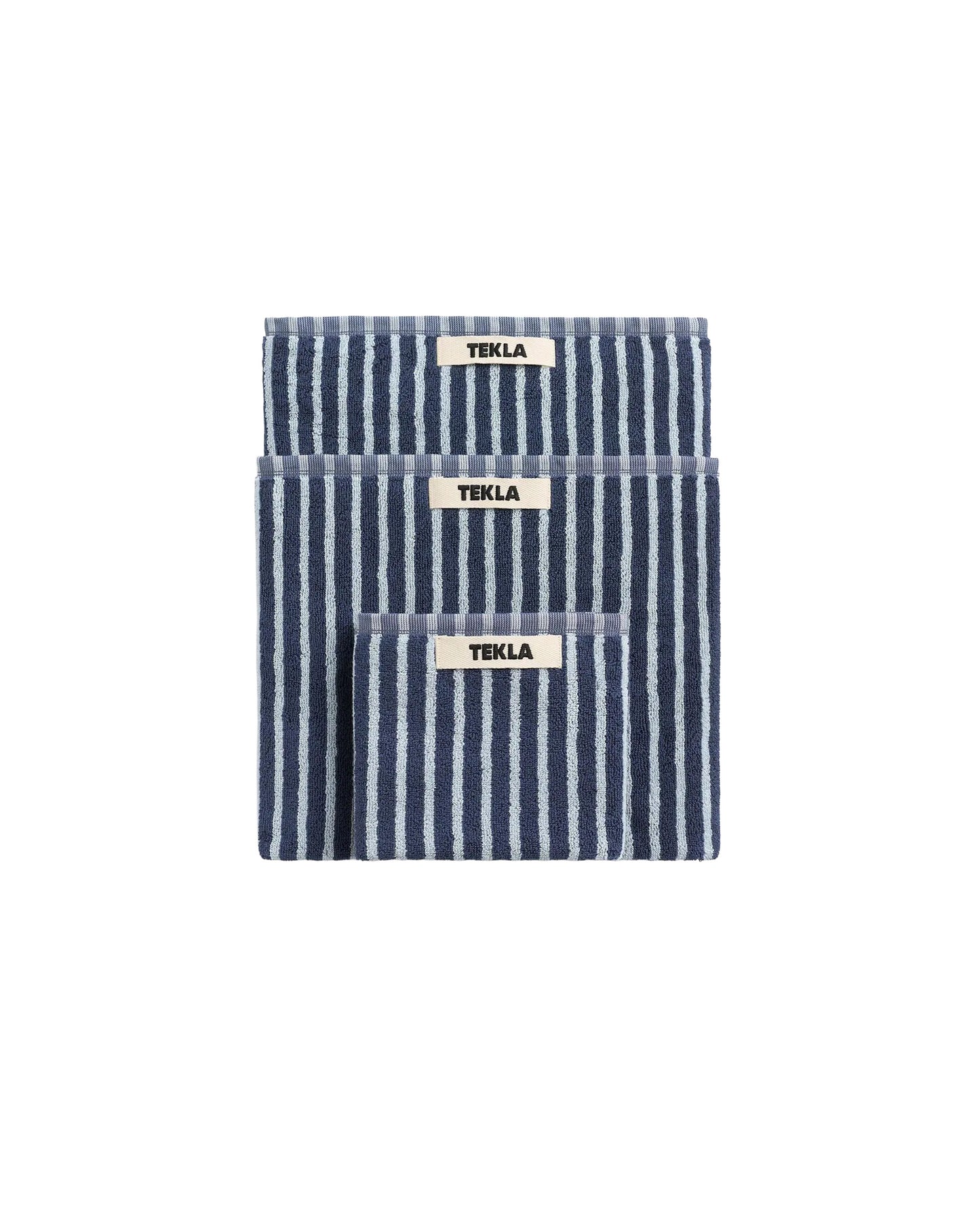 lost & found TEKLA Tekla Terry Bath Towel River Stripes