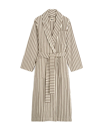 lost & found TEKLA Tekla Terry Classic Bathrobe Kodiak Stripes