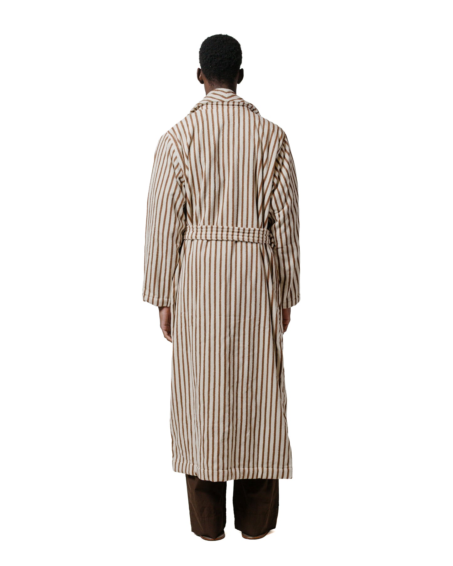 lost & found TEKLA Tekla Terry Classic Bathrobe Kodiak Stripes