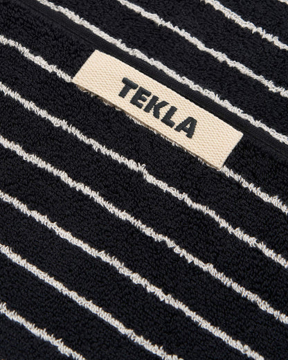 lost & found TEKLA Tekla Terry Hand Towel Black Stripes
