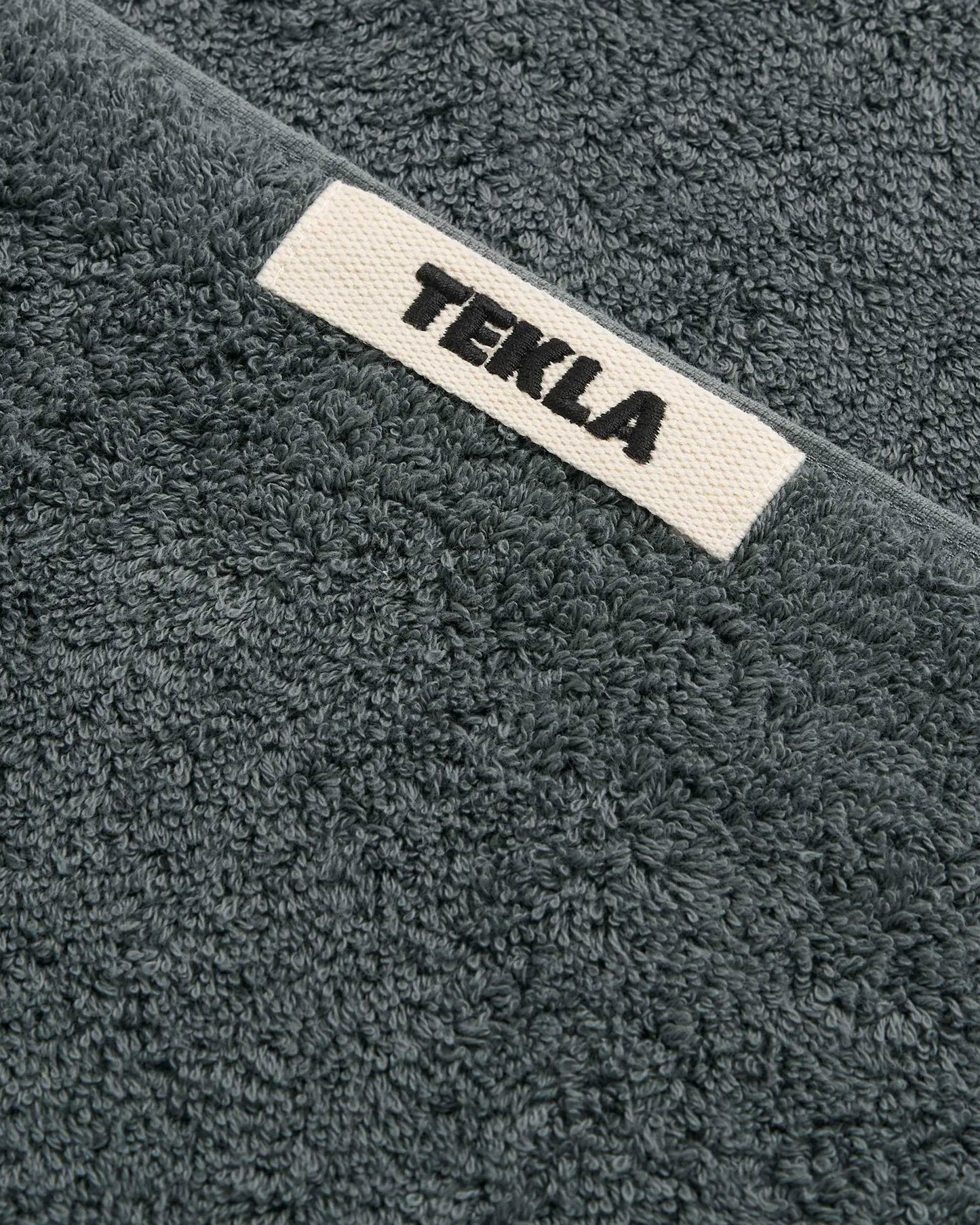lost & found TEKLA Tekla Terry Hand Towel Charcoal Grey