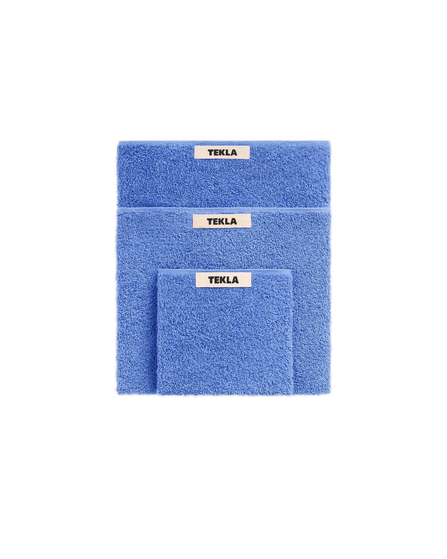 lost & found TEKLA Tekla Terry Hand Towel Clear Blue