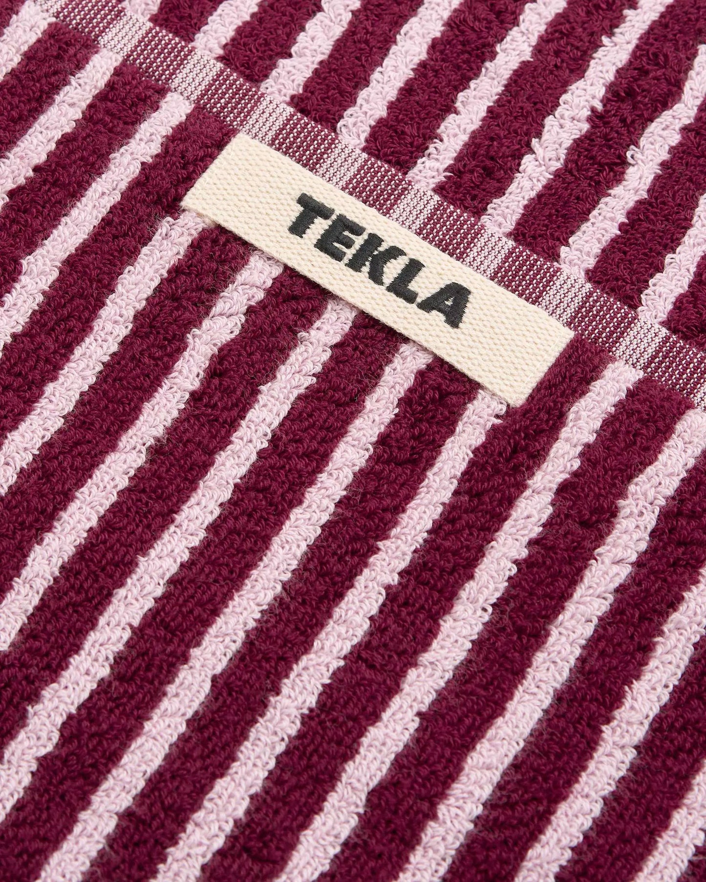 lost & found TEKLA Tekla Terry Hand Towel Red & Rose