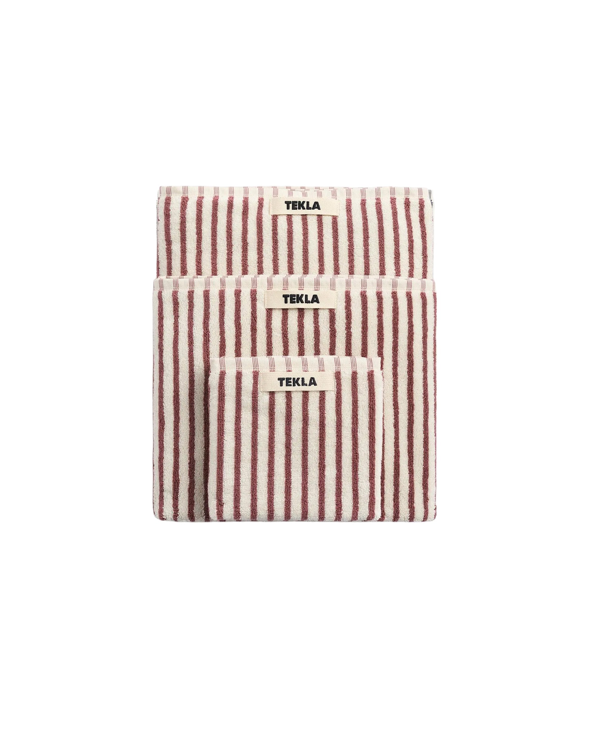 lost & found TEKLA Tekla Terry Hand Towel Ripple Stripes