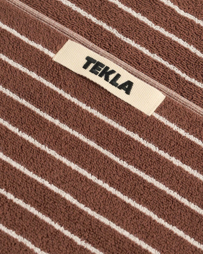 lost & found TEKLA Tekla Terry Hand Towel Rust Stripes