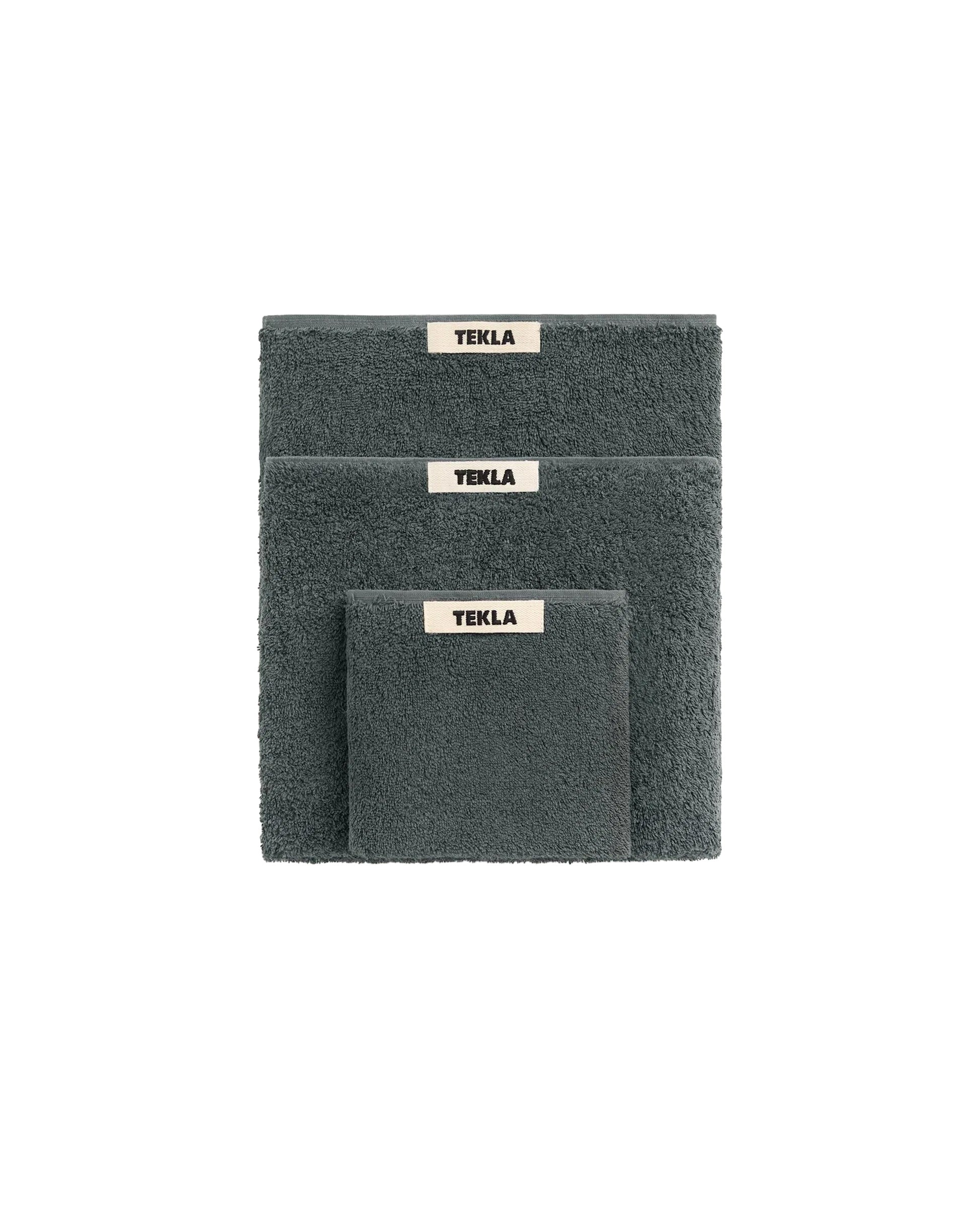 lost & found TEKLA Tekla Terry Washcloth Charcoal Grey