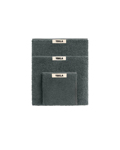 lost & found TEKLA Tekla Terry Washcloth Charcoal Grey