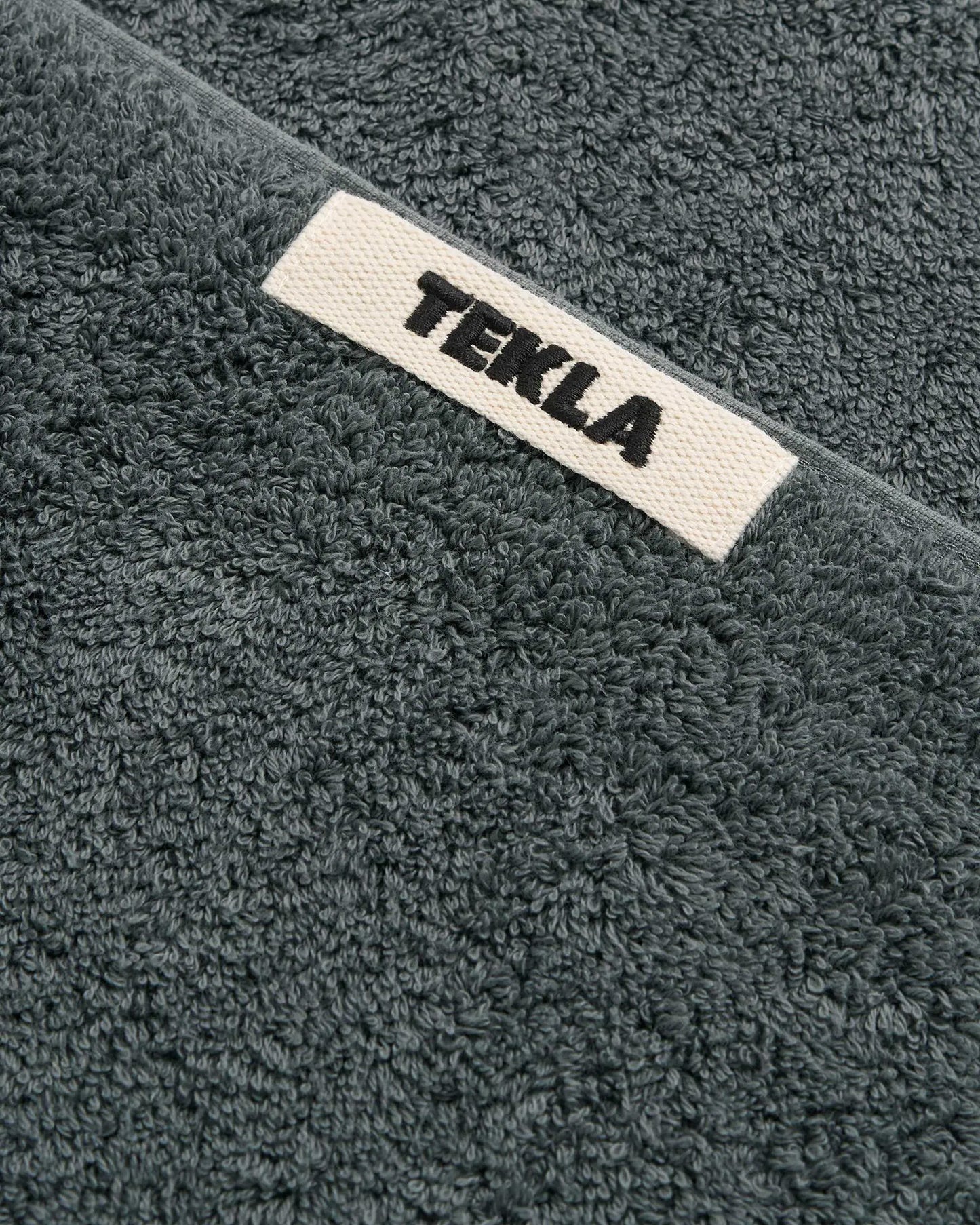 lost & found TEKLA Tekla Terry Washcloth Charcoal Grey