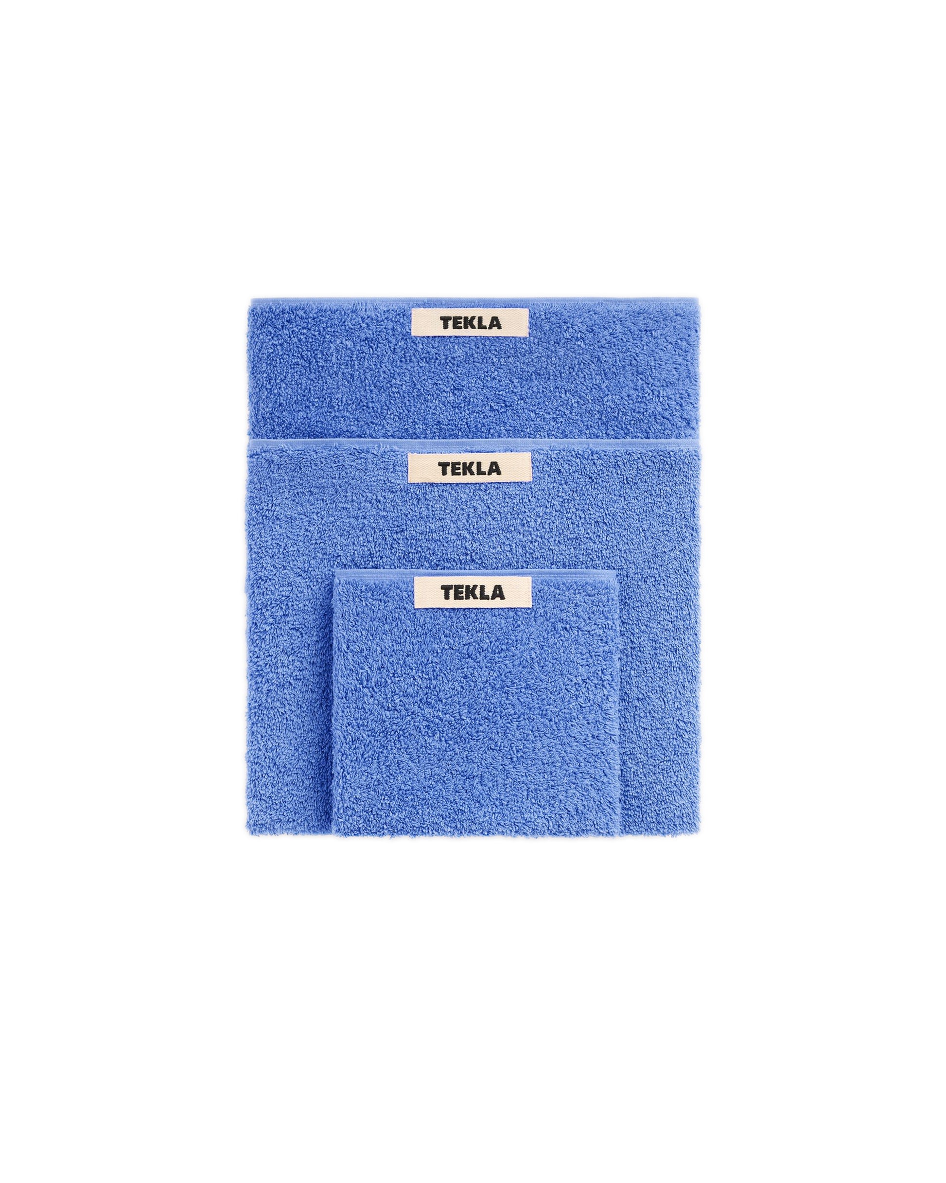 lost & found TEKLA Tekla Terry Washcloth Clear Blue